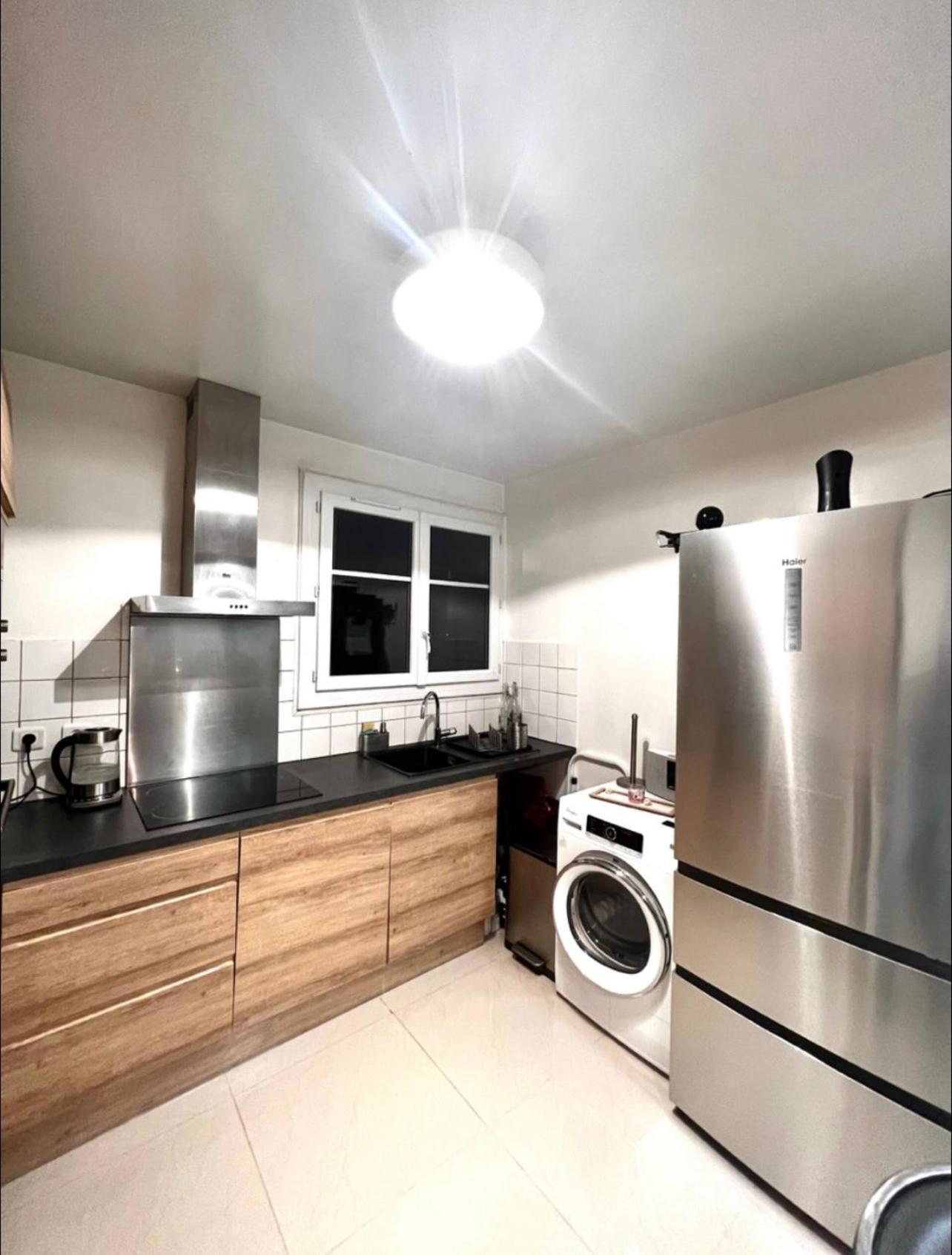 Modern 2 Bedroom Apartment Near Paris Metro, Giant Flat Screen Tv 85 Inches, Balcony, Free Parking Ivry-sur-Seine Zewnętrze zdjęcie