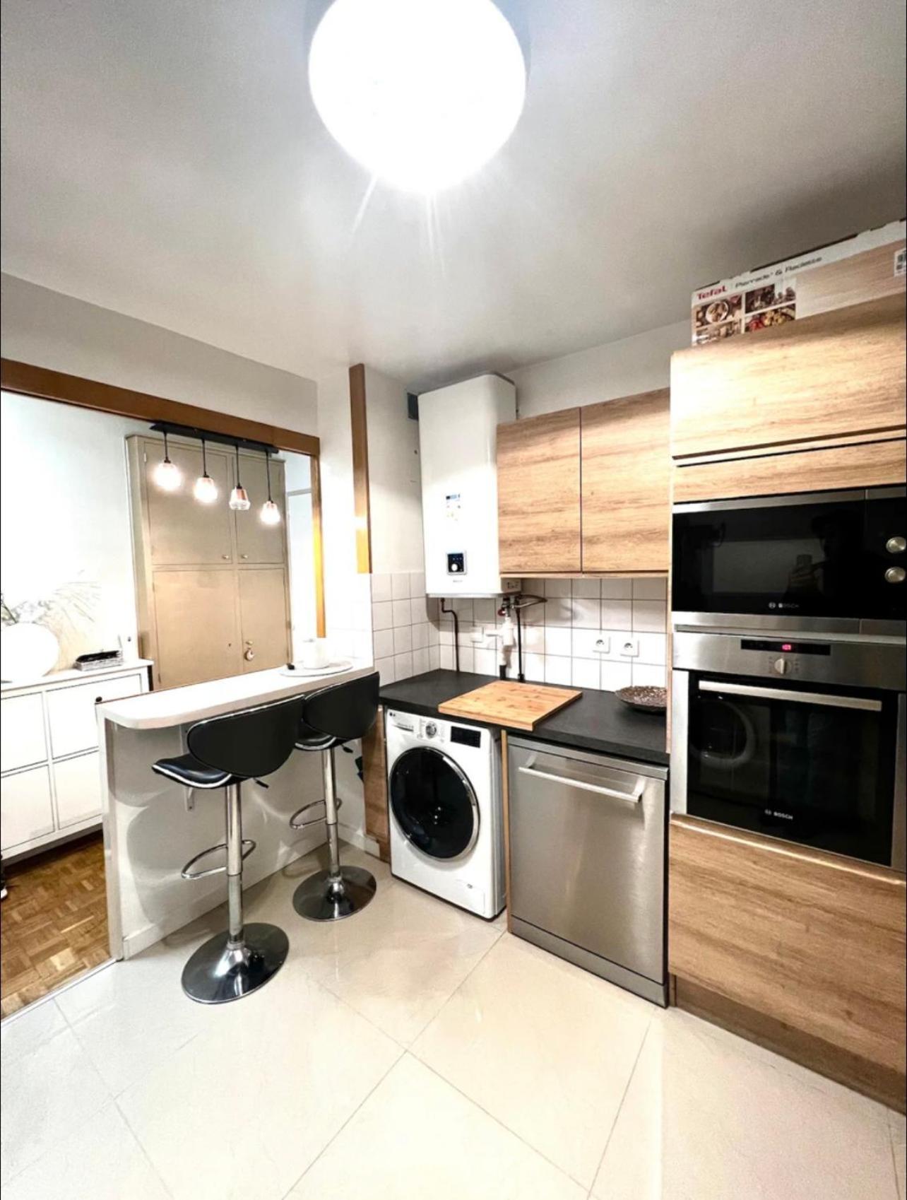 Modern 2 Bedroom Apartment Near Paris Metro, Giant Flat Screen Tv 85 Inches, Balcony, Free Parking Ivry-sur-Seine Zewnętrze zdjęcie